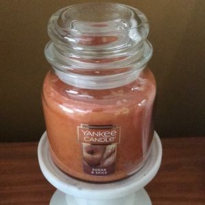 Yankee Candle Sugar and Spice jar candle. New!